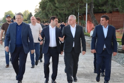 Badra Gunba inspected the progress of the large-scale reconstruction of the capital's embankment.