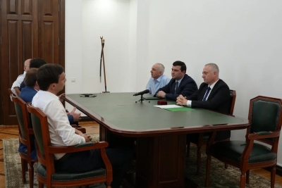 ВСТРЕЧА ПРЕЗИДЕНТА С КОМАНДОЙ АБХАЗИИ ПО ДОМИНО